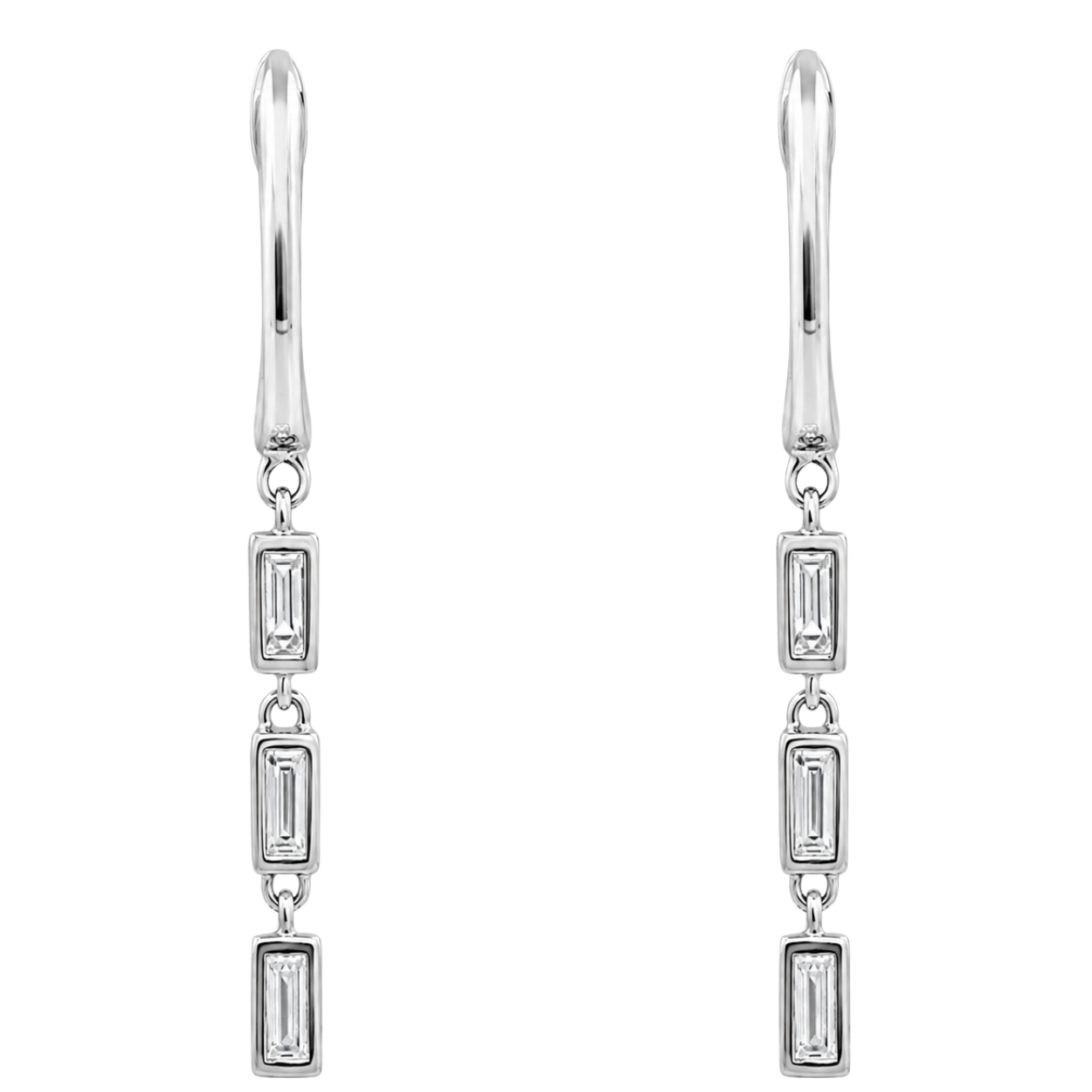 AUREN - WHITE GOLD DIAMOND EARRING