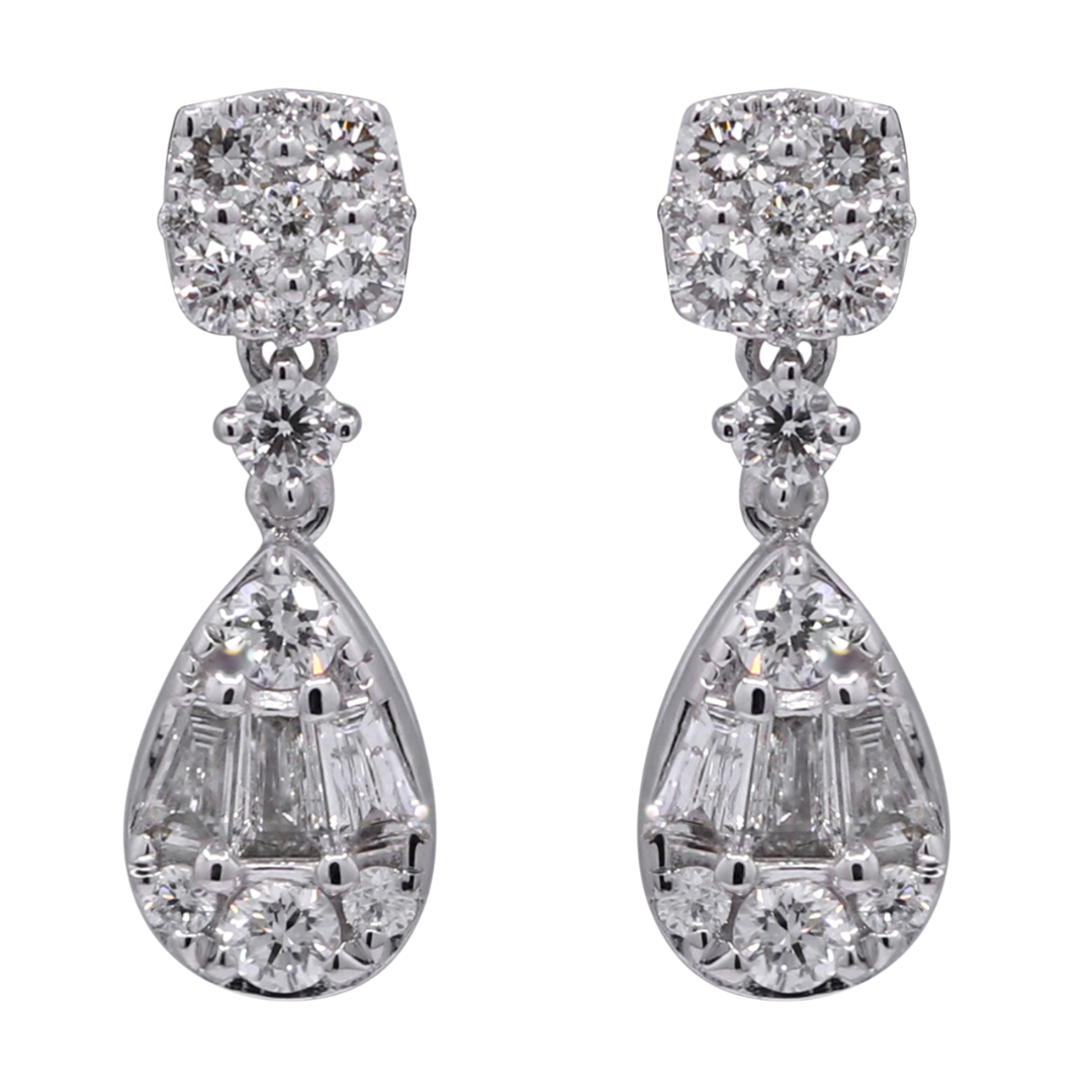 STELLINE - WHITE GOLD DIAMOND EARRING