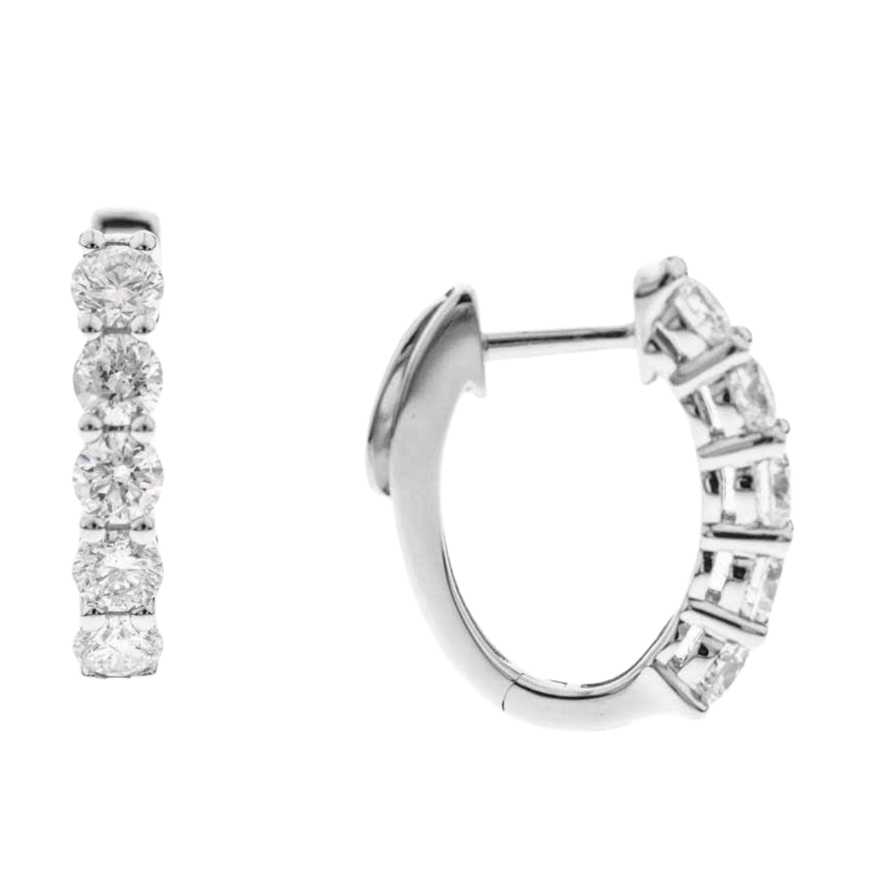 HALO - WHITE GOLD DIAMOND EARRING