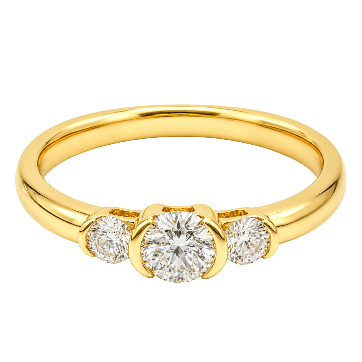 VELLUM - YELLOW GOLD DIAMOND RING