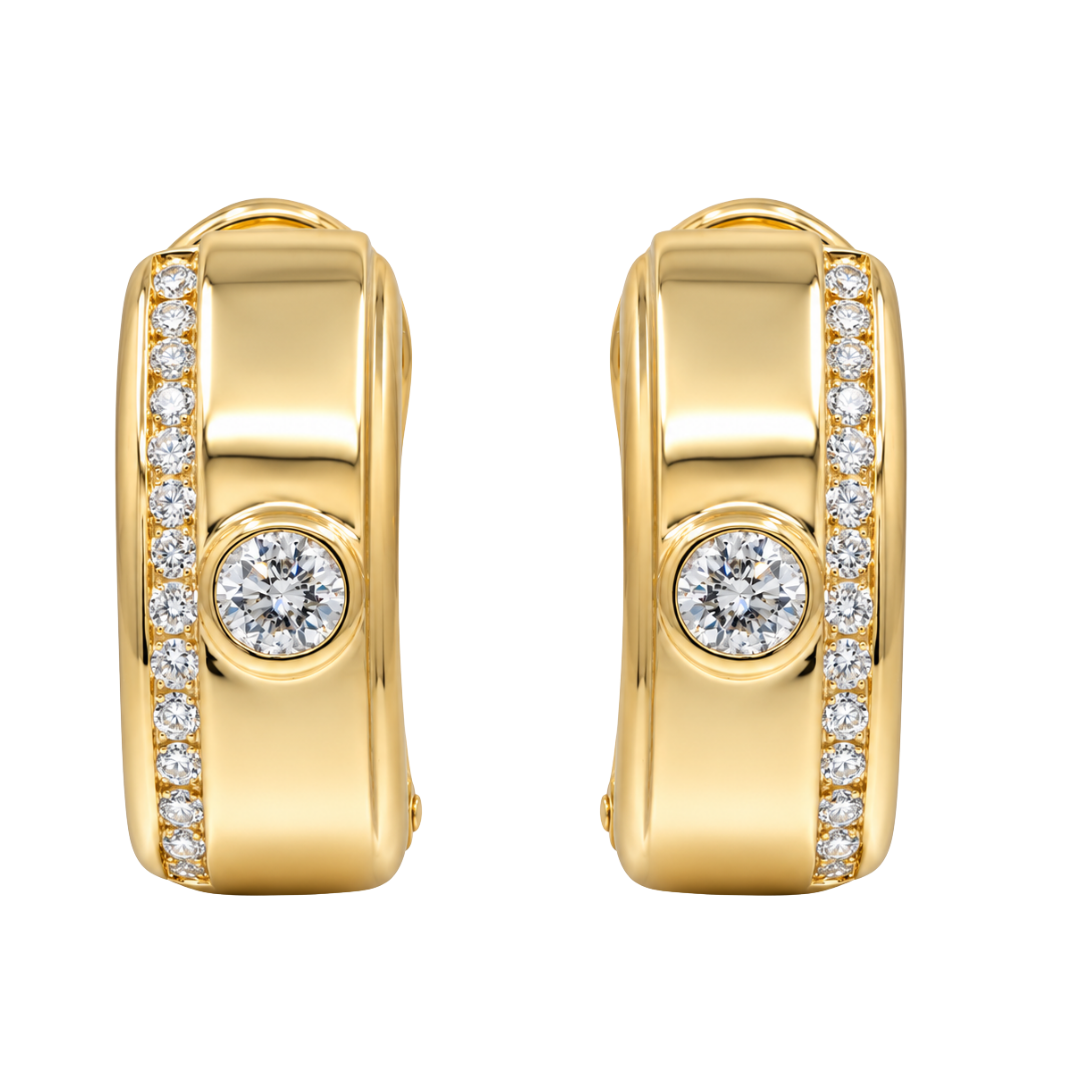 TROVE - YELLOW GOLD DIAMOND EARRING