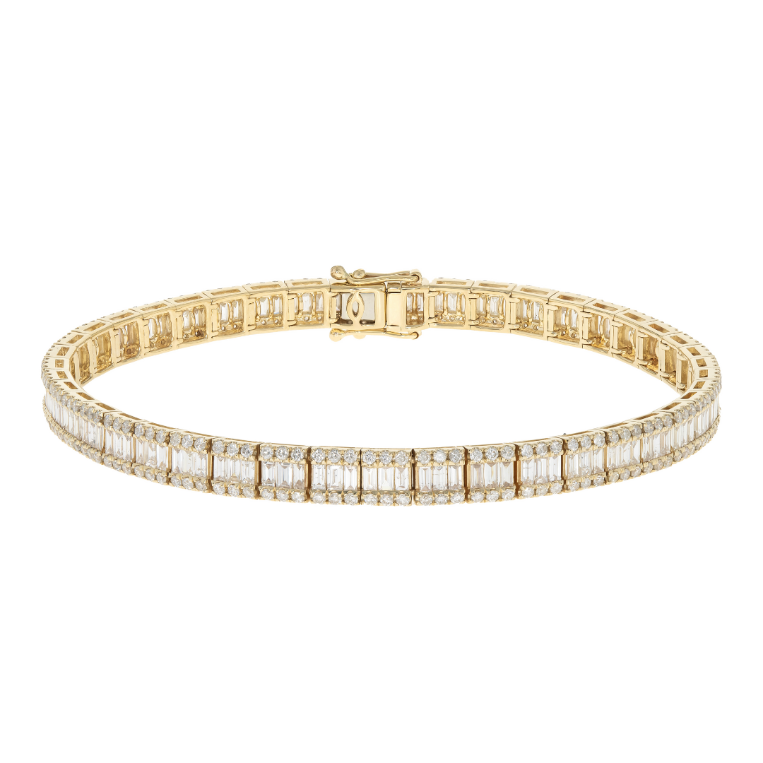 14K YELLOW DIAMOND BRACELET