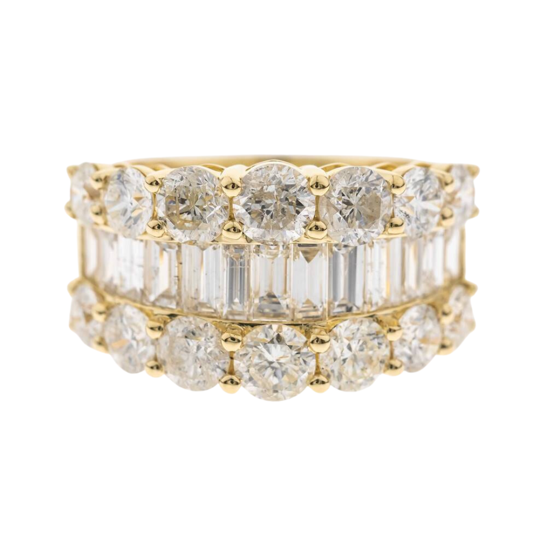 14K YELLOW DIAMOND RING