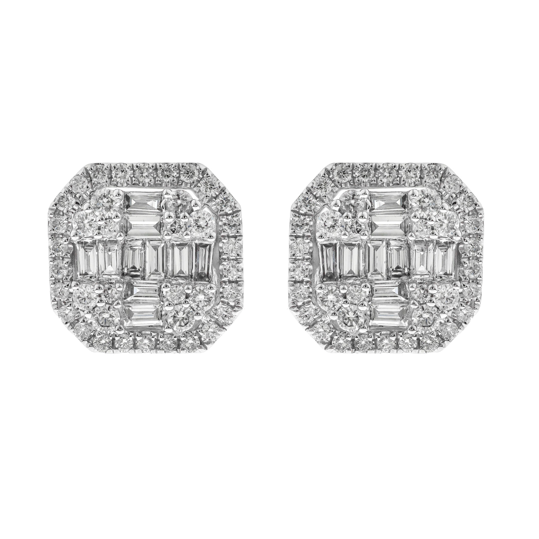 LUMET - WHITE GOLD DIAMOND EARRING