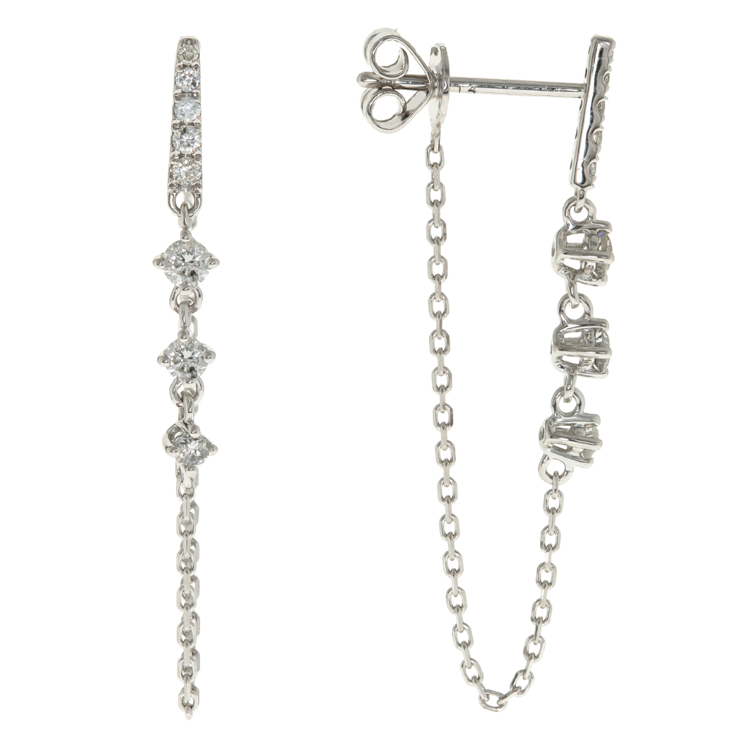 GLIMMER - WHITE GOLD DIAMOND EARRING