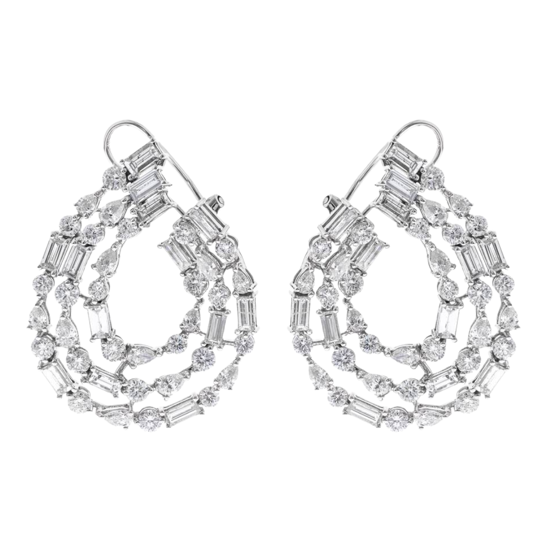 RADIANT - WHITE GOLD DIAMOND EARRING