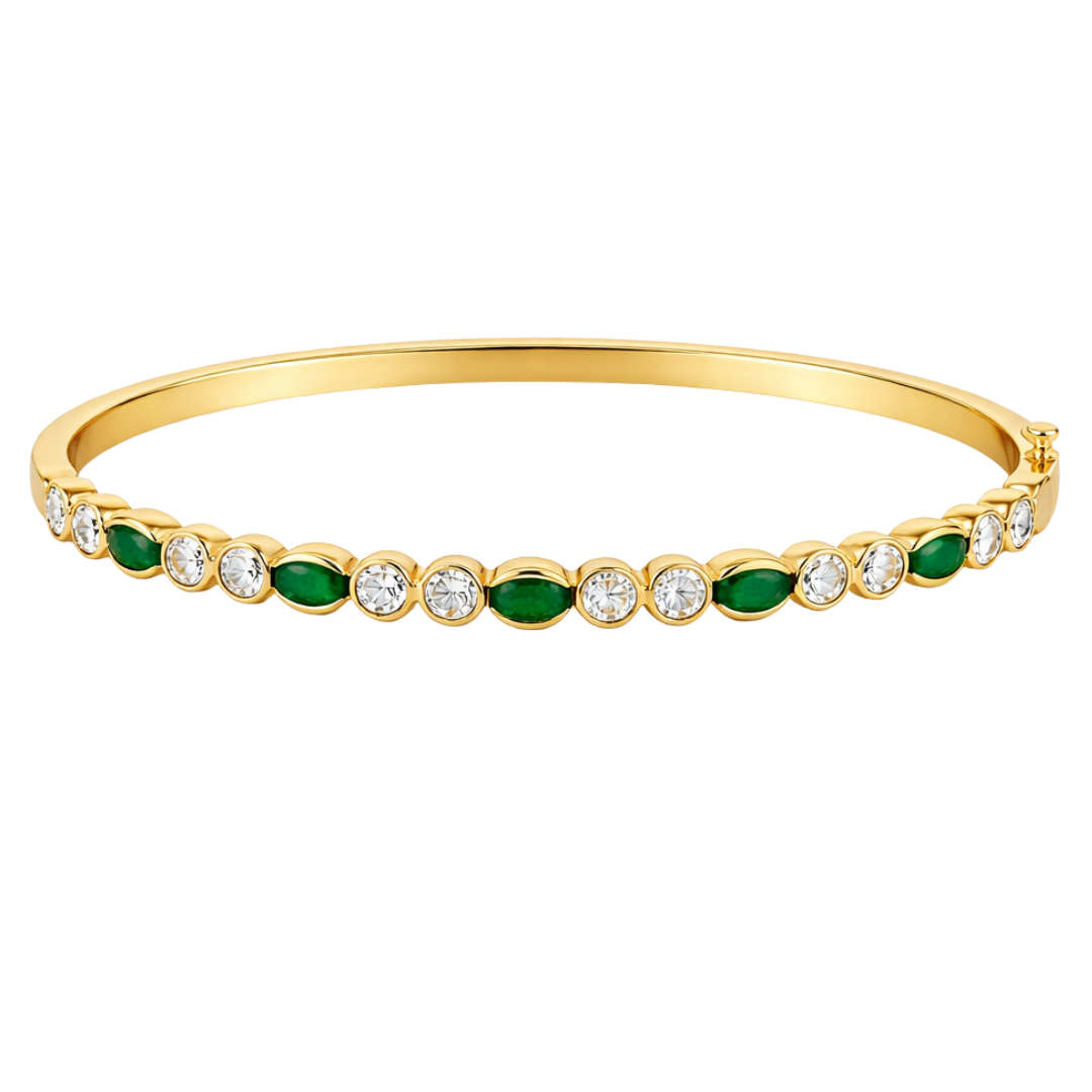 VERDELIS - YELLOW GOLD EMERALD BRACELET