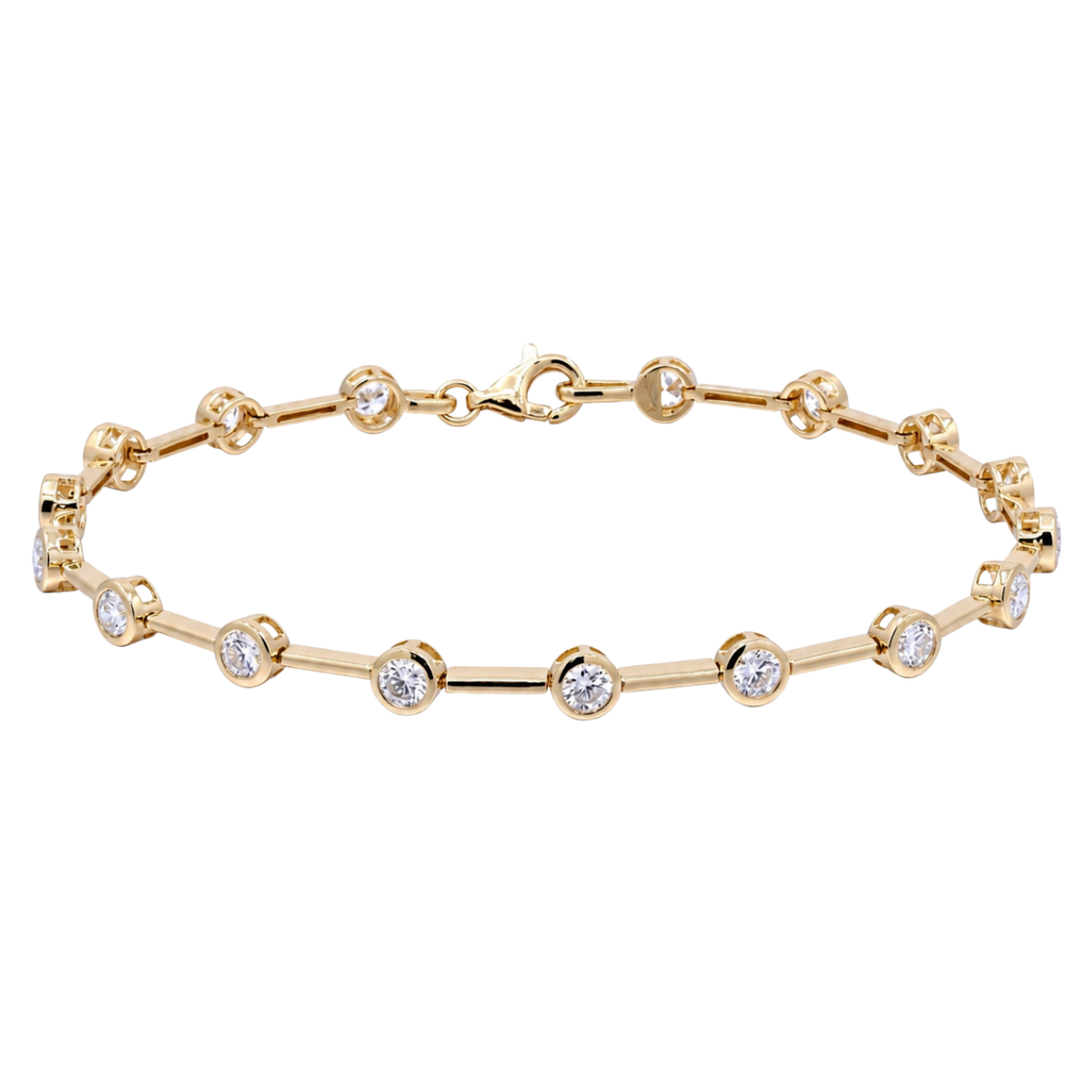 PRESTIGE - YELLOW GOLD DIAMOND BRACELET