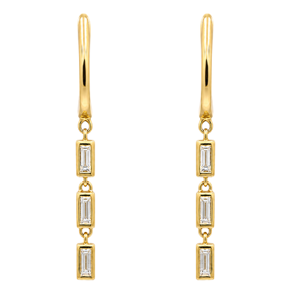 SEREIN - YELLOW GOLD DIAMOND EARRING