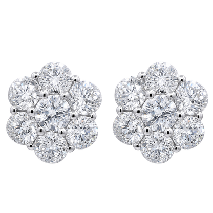LUMIÈRE - WHITE GOLD DIAMOND EARRING