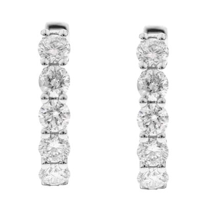 HALO - WHITE GOLD DIAMOND EARRING