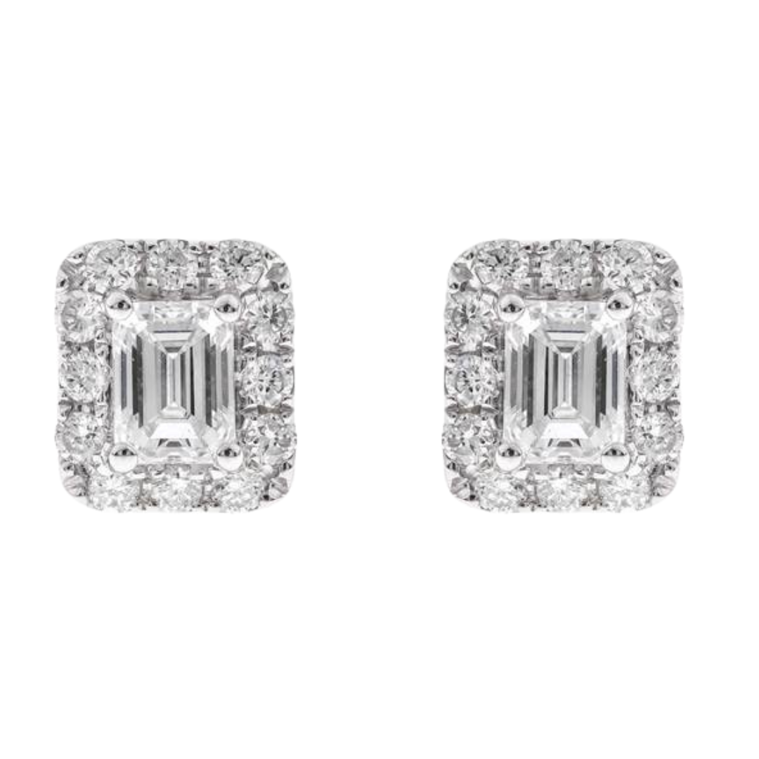 CAELIR - WHITE GOLD DIAMOND EARRING