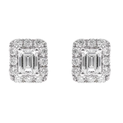 CAELIR - WHITE GOLD DIAMOND EARRING