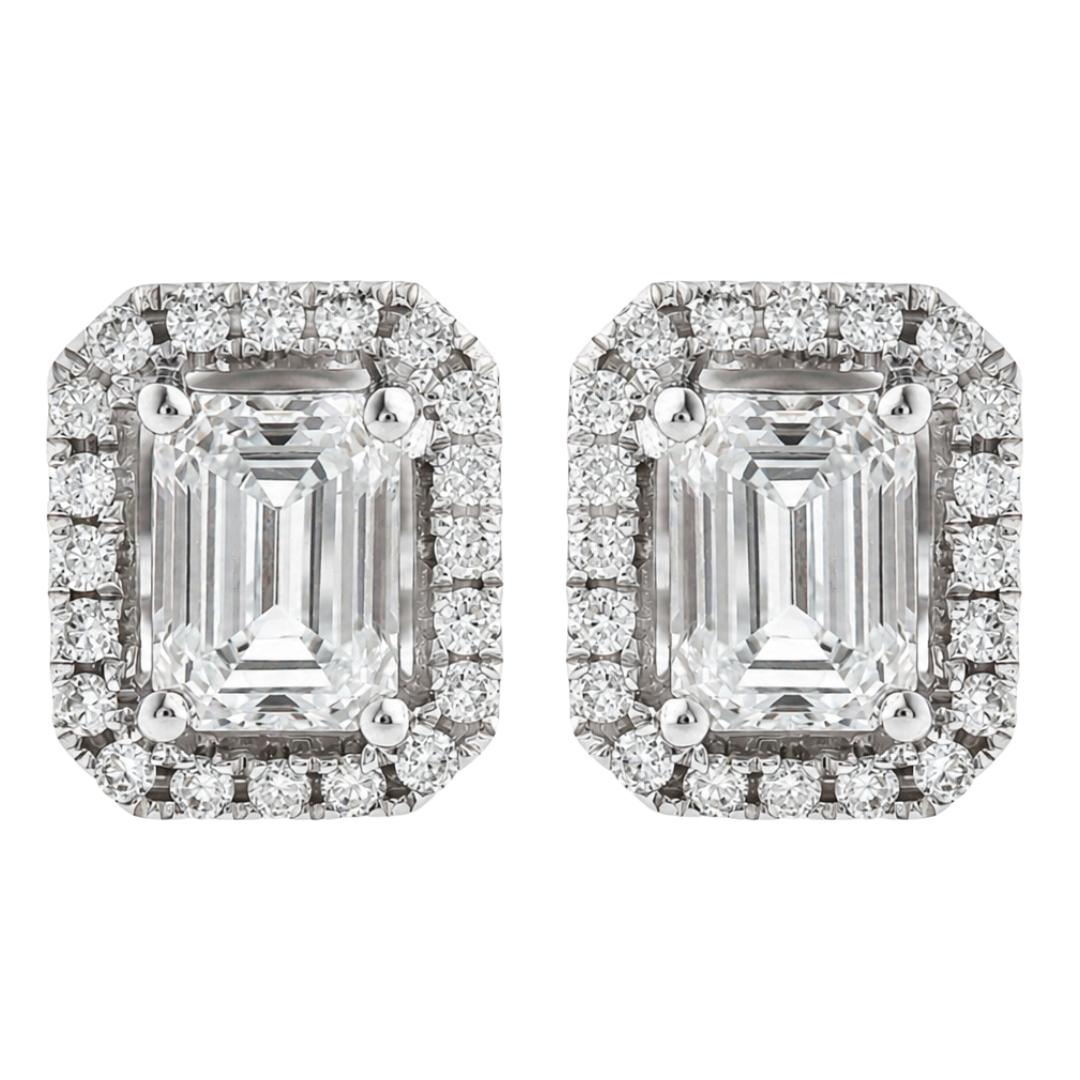ARDENT - WHITE GOLD DIAMOND EARRING