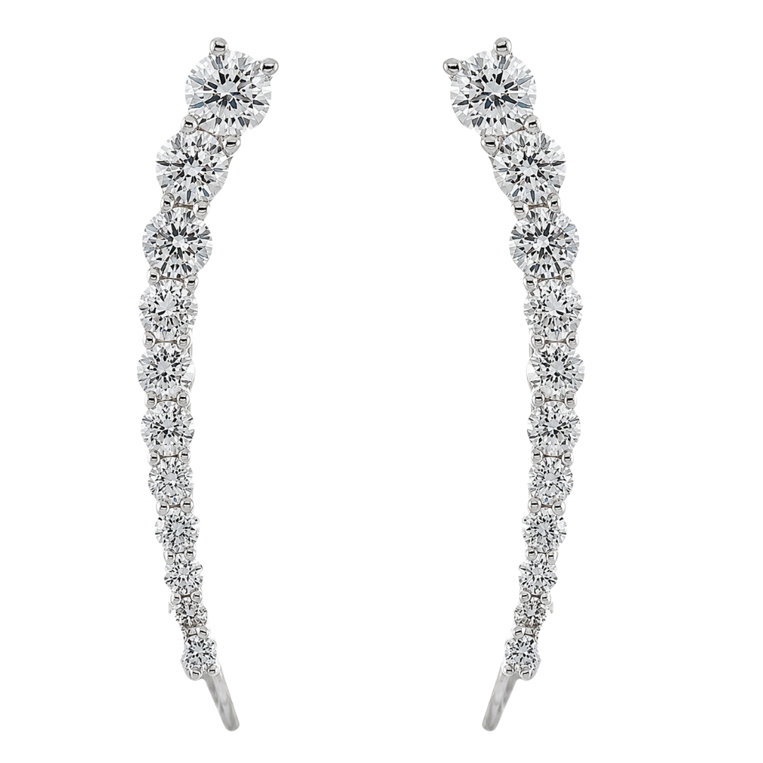 ELOWEN - WHITE GOLD DIAMOND EARRING