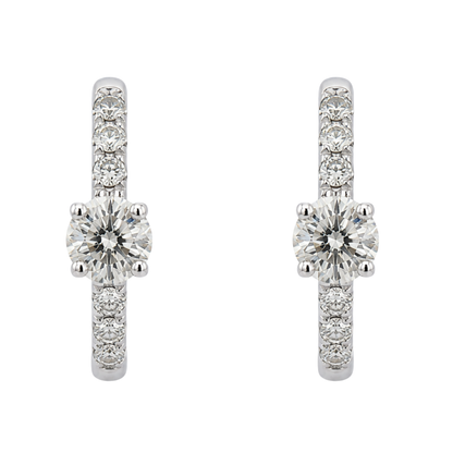 AVEL - WHITE GOLD DIAMOND EARRING