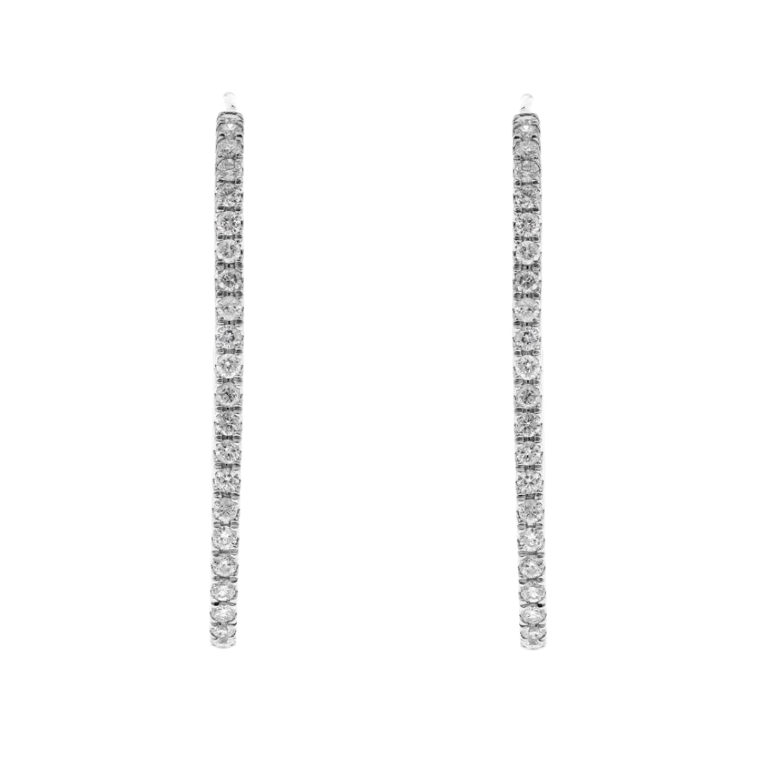 ELARISE - WHITE GOLD DIAMOND EARRING