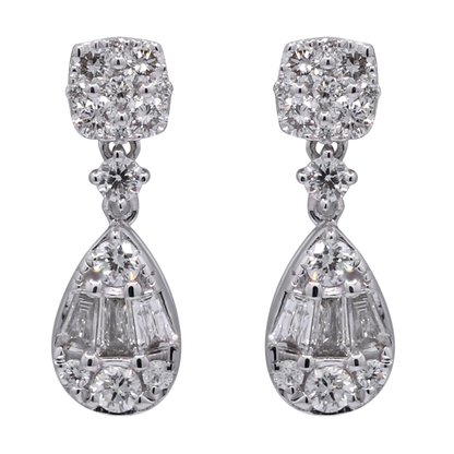 STELLINE - WHITE GOLD DIAMOND EARRING