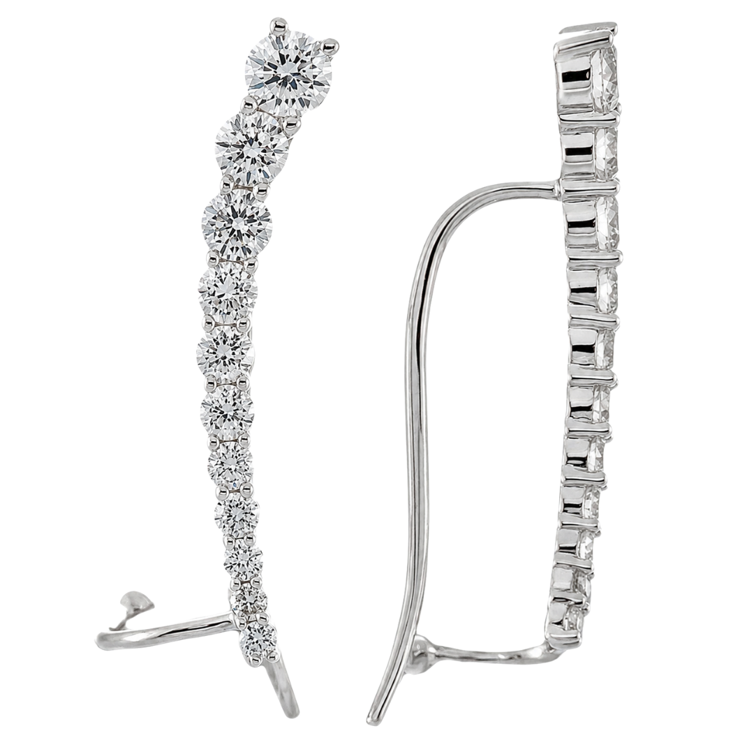 ELOWEN - WHITE GOLD DIAMOND EARRING