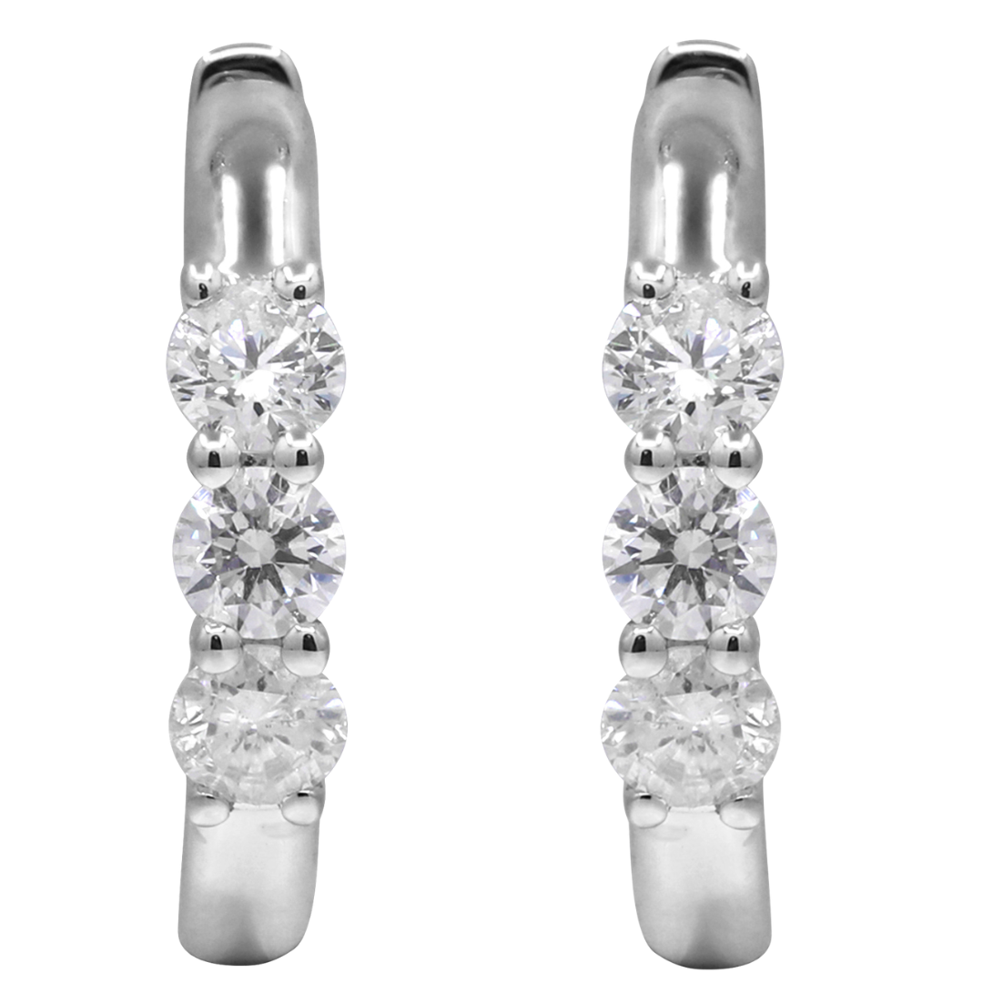 MYREL - WHITE GOLD DIAMOND EARRING