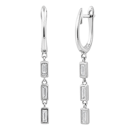 AUREN - WHITE GOLD DIAMOND EARRING