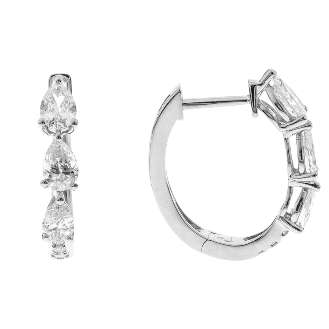 HARMONY - WHITE GOLD DIAMOND EARRING
