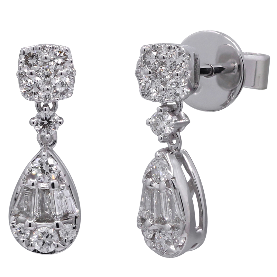 STELLINE - WHITE GOLD DIAMOND EARRING