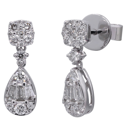 STELLINE - WHITE GOLD DIAMOND EARRING