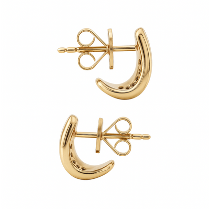 AURIC - YELLOW GOLD DIAMOND EARRING