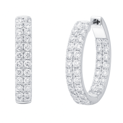 SAVOY - WHITE GOLD DIAMOND EARRING
