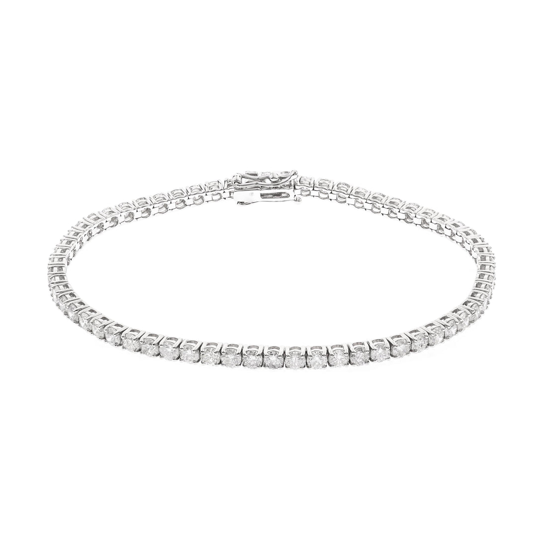 14K WHITE DIAMOND BRACELET