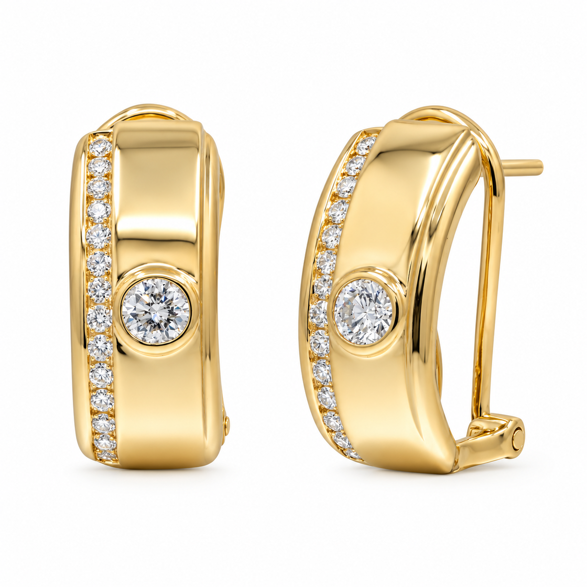 TROVE - YELLOW GOLD DIAMOND EARRING