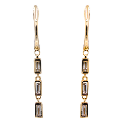 ORIANA - YELLOW GOLD DIAMOND EARRING