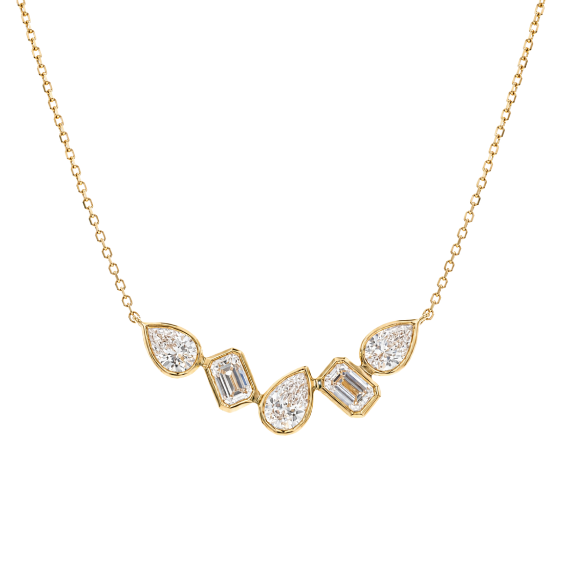 ALBA - YELLOW GOLD DIAMOND NECKLACE
