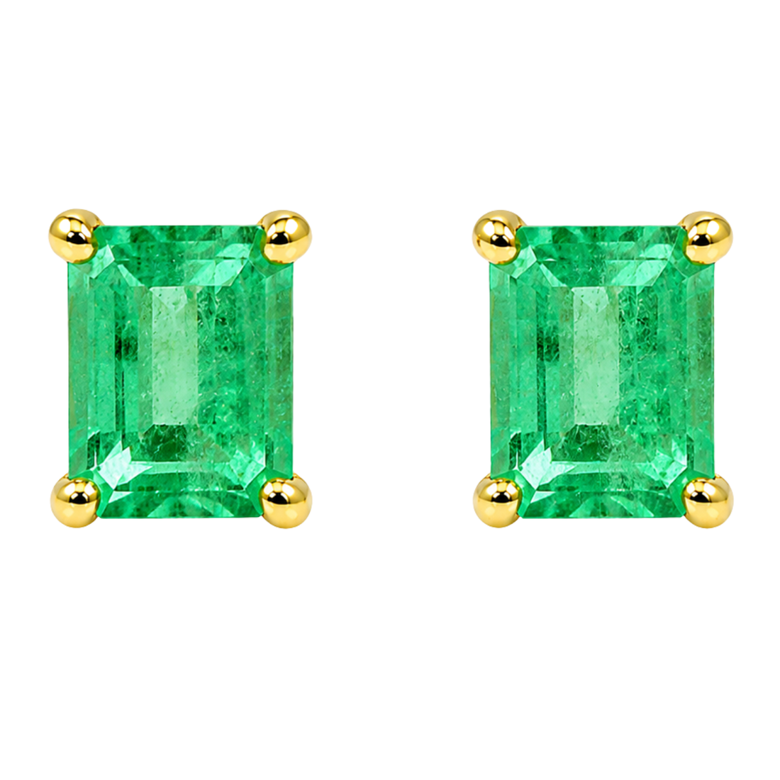 BRIAR - YELLOW GOLD EMERALD EARRING