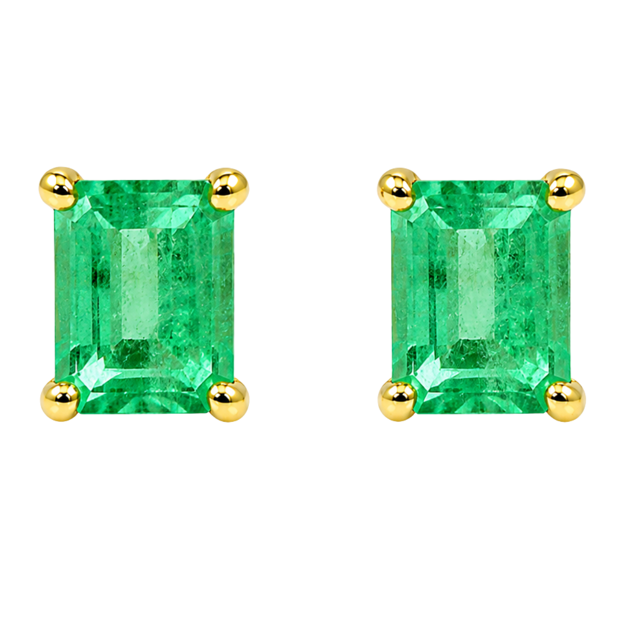 BRIAR - YELLOW GOLD EMERALD EARRING