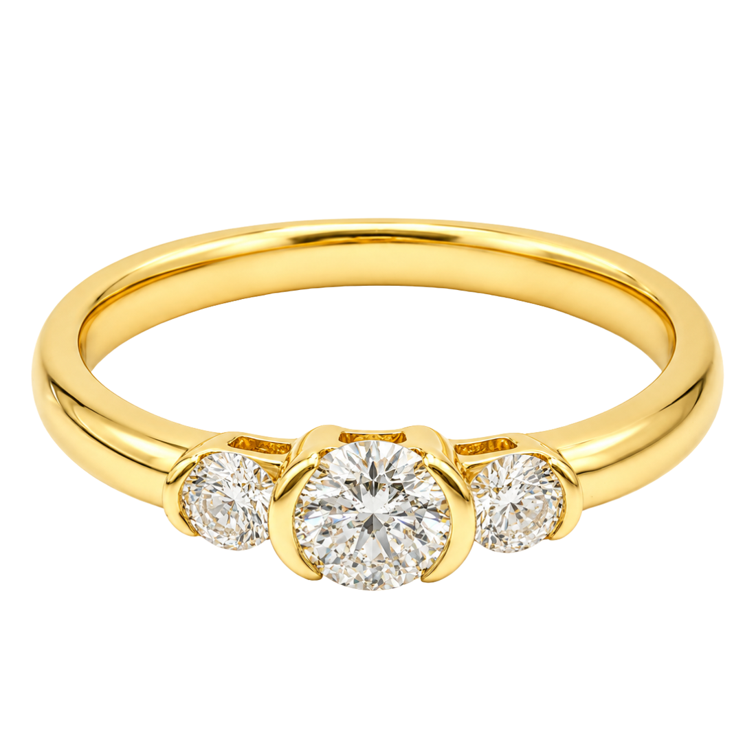 VELLUM - YELLOW GOLD DIAMOND RING
