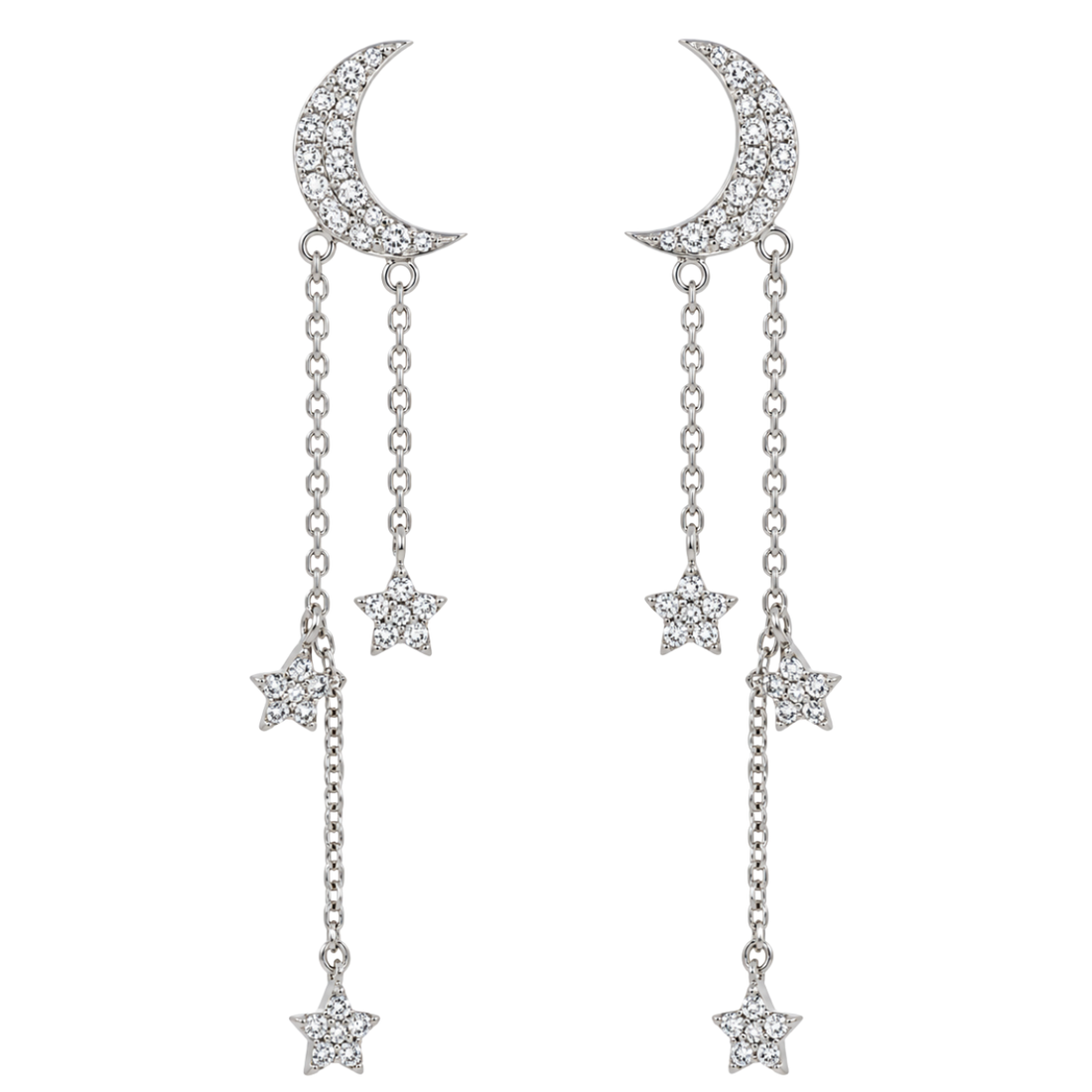 ASTRÉ - WHITE GOLD DIAMOND EARRING