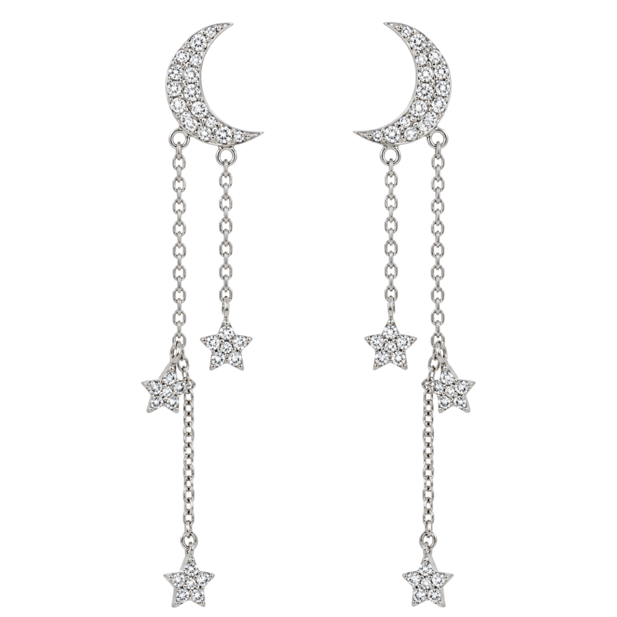 ASTRÉ - WHITE GOLD DIAMOND EARRING