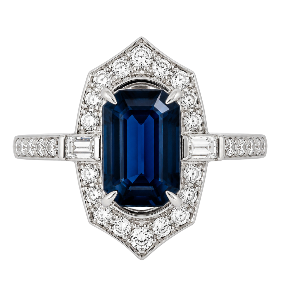 OPUS - PLATINUM BLUE SAPPHIRE RING