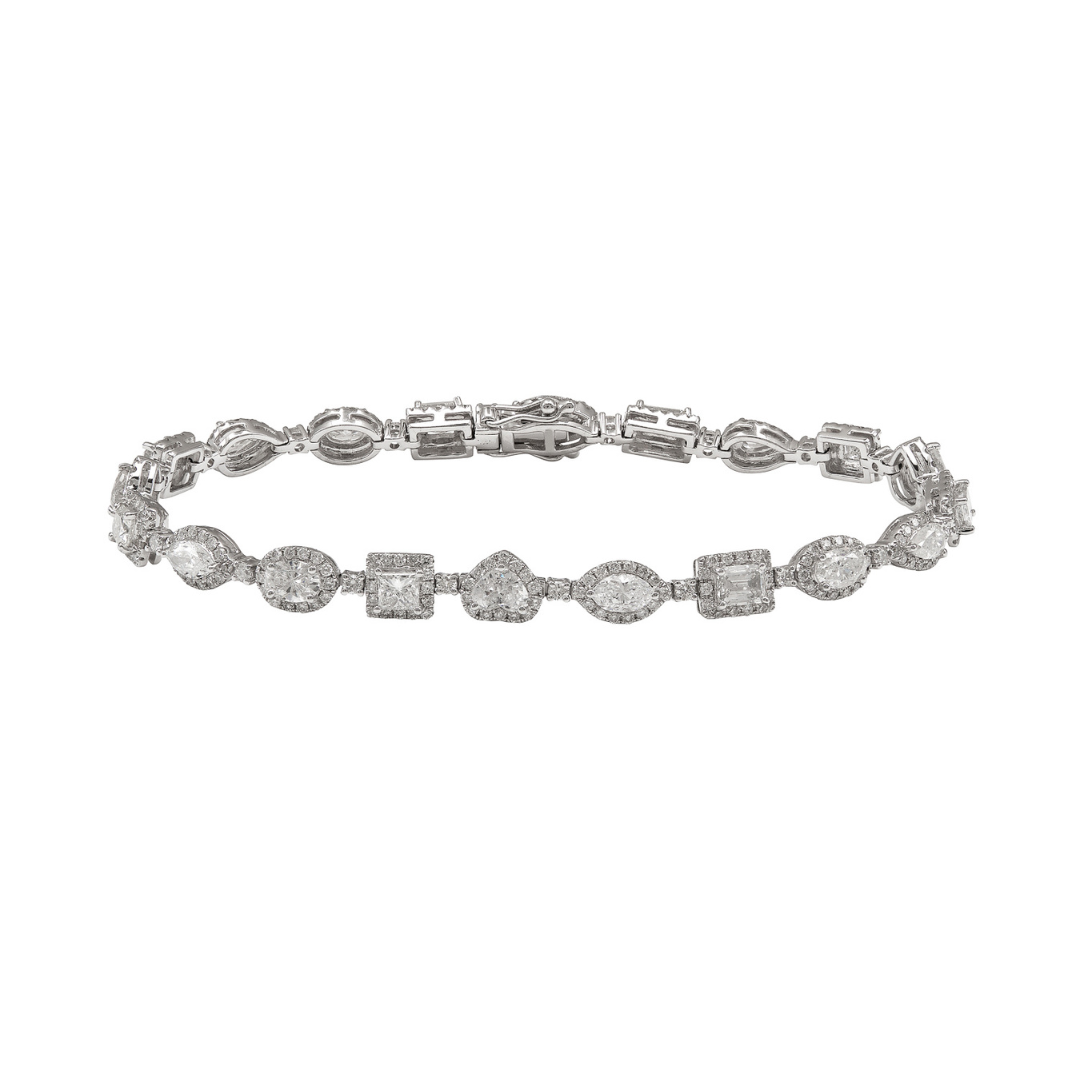 18K WHITE DIAMOND BRACELET