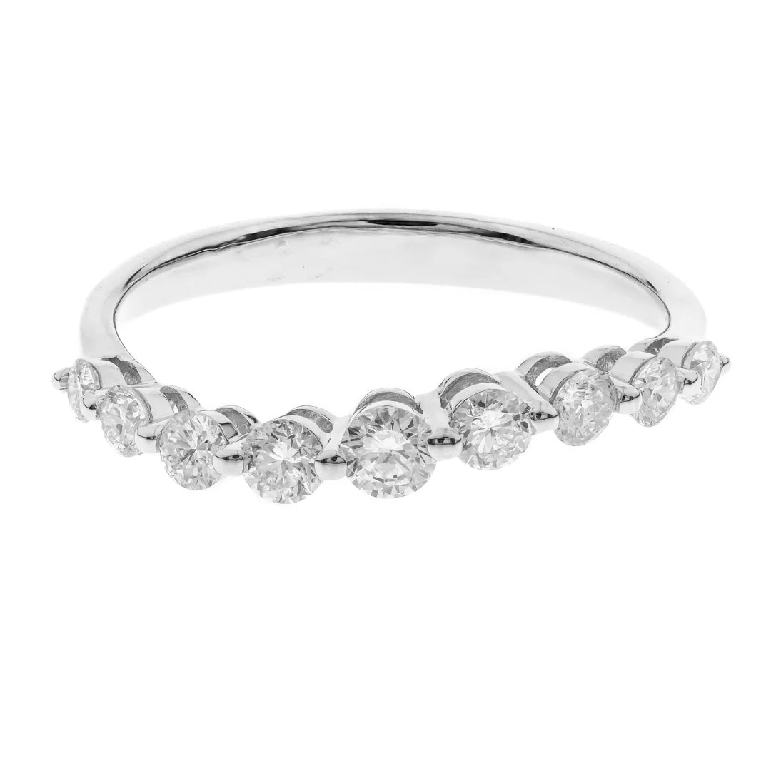 14K WHITE GOLD DIAMOND RING - ORLENA