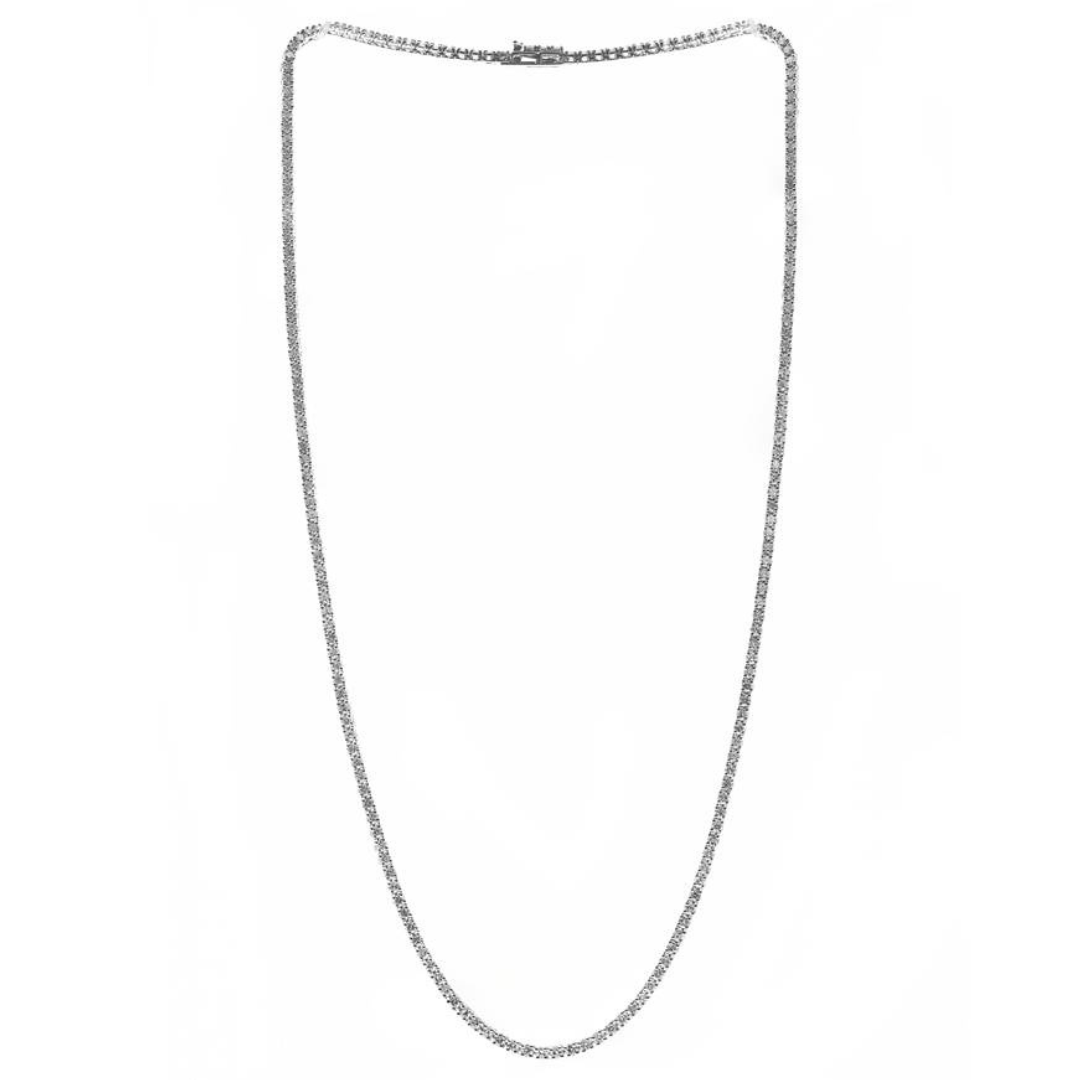 14K WHITE GOLD DIAMOND NECKLACE