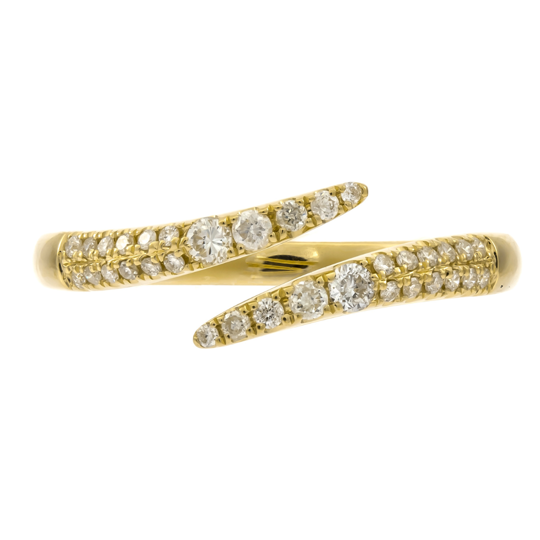 14K YELLOW GOLD DIAMOND RING