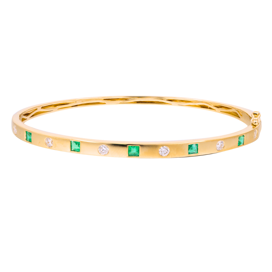 VIRENZA - YELLOW GOLD EMERALD BRACELET