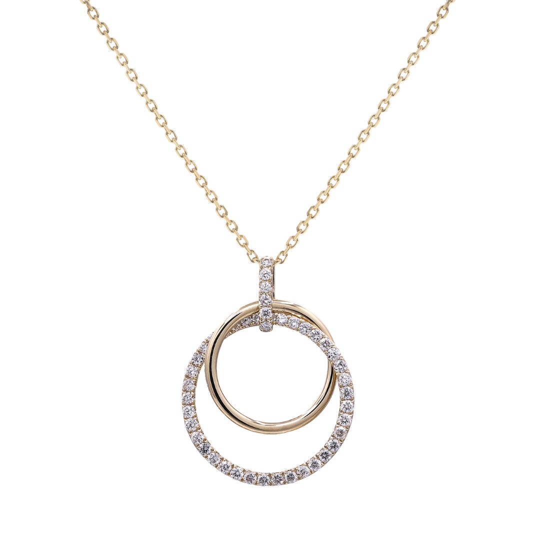 14K YELLOW GOLD DIAMOND NECKLACE - INFINITE