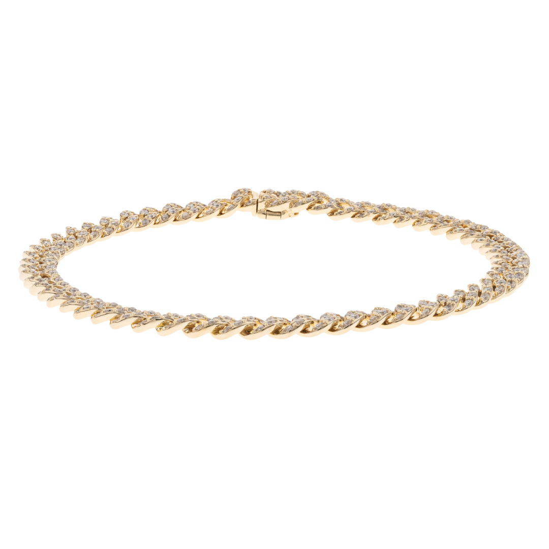 14K YELLOW GOLD DIAMOND BRACELET - GLEAM