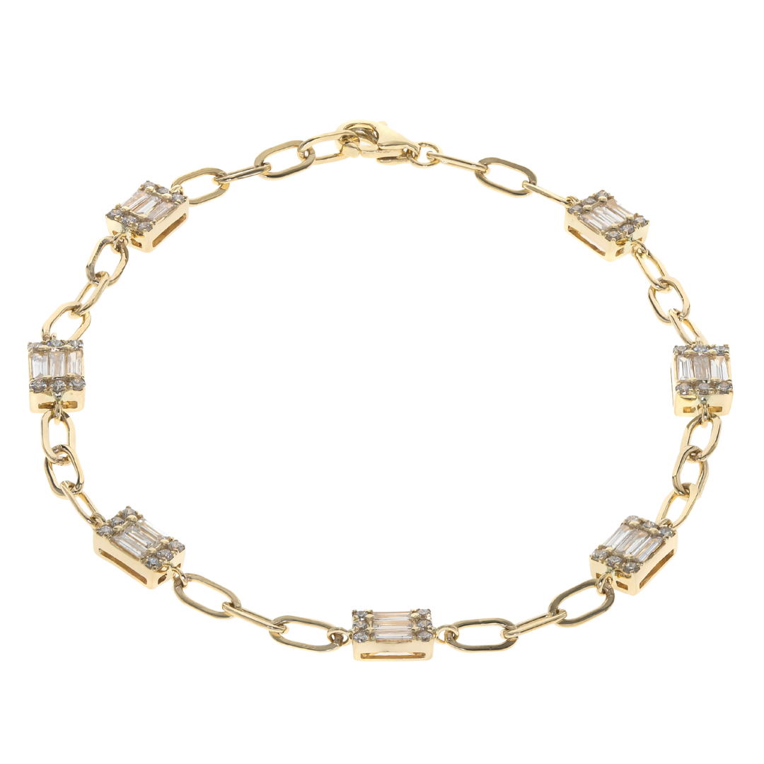 14K YELLOW GOLD DIAMOND BRACELET - ALURE