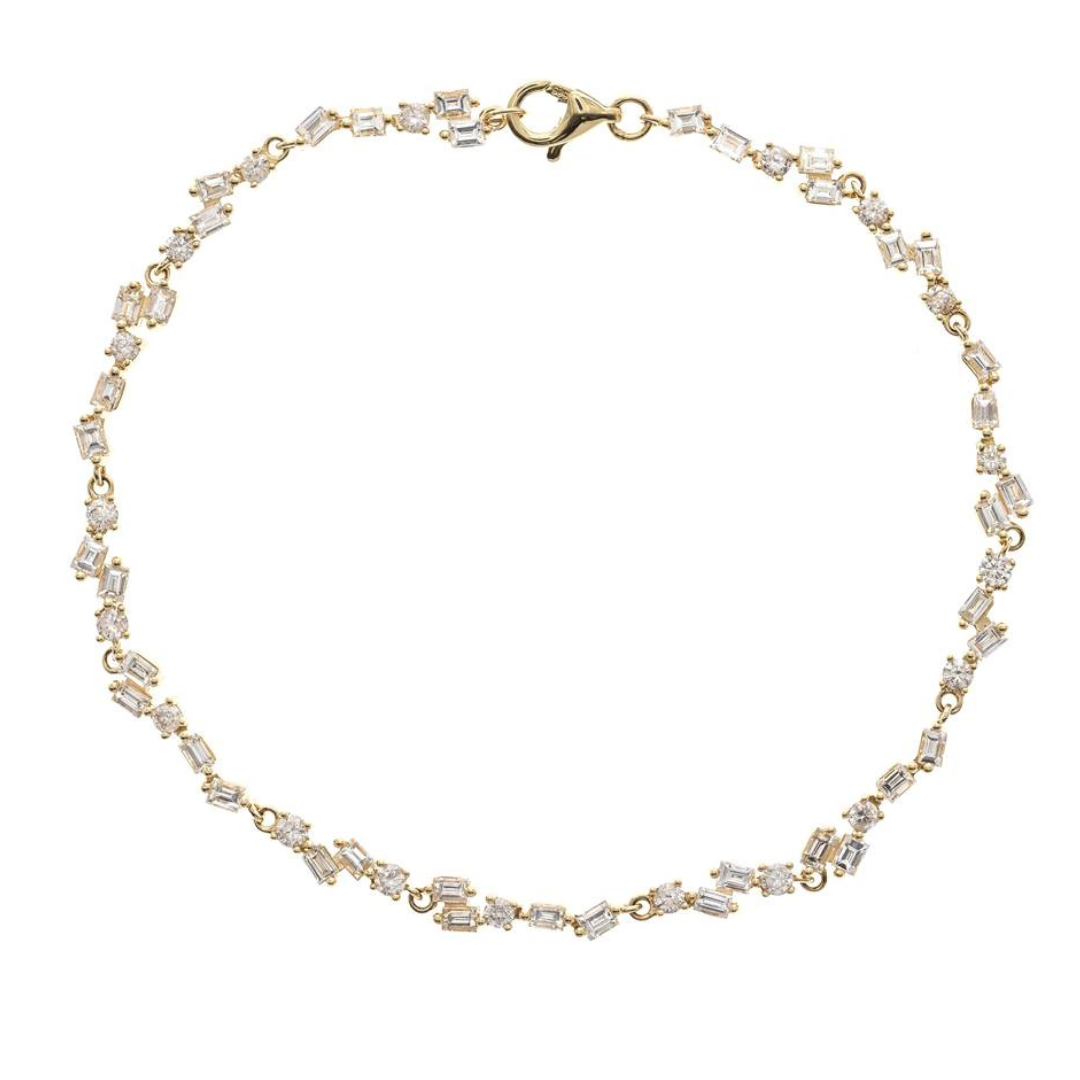 14K YELLOW GOLD DIAMOND BRACELET - BRILLIANCE