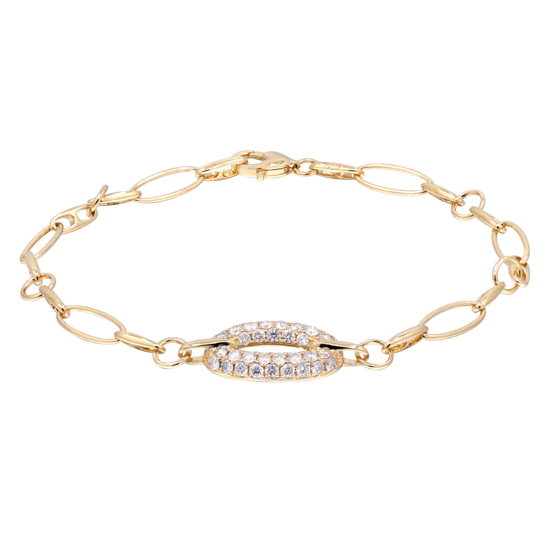 14K YELLOW GOLD DIAMOND BRACELET - LIORA